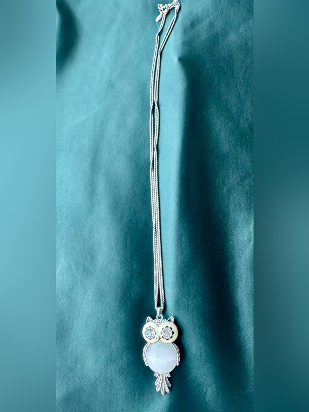 Mother of Pearl Owl Necklace
